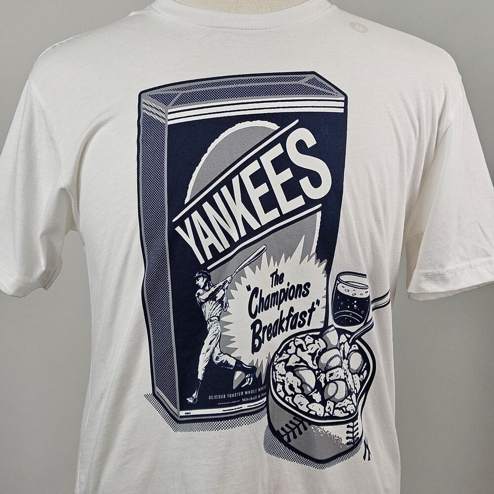 Mitchell and Ness NY‎ Yankees MLB Baseball Graphic T-Shirt | Men's Medium | FLAW